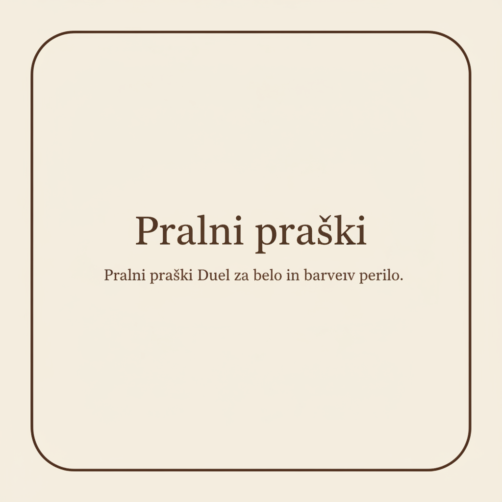 Pralni praški