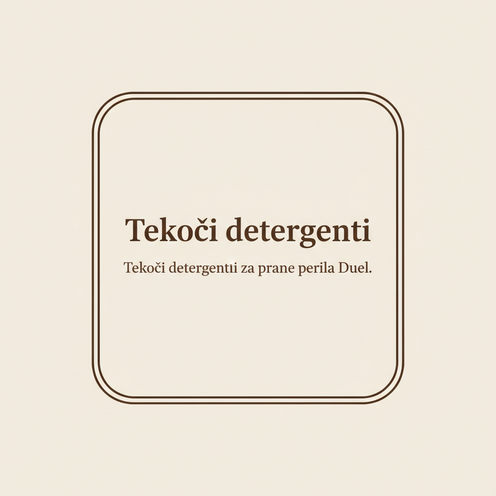 Tekoči detergenti