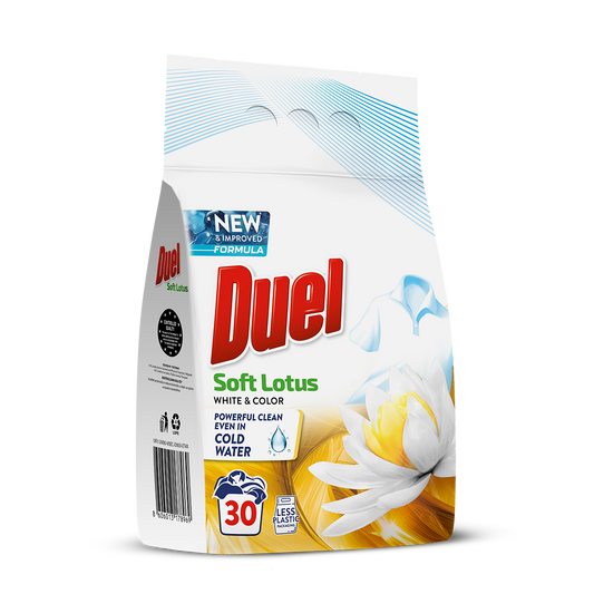 Pralni prašek Duel Soft Lotus – 30 pranj, 2,7 kg