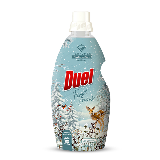 Mehčalec za perilo Duel First Snow 1,6 l – 64 pranj