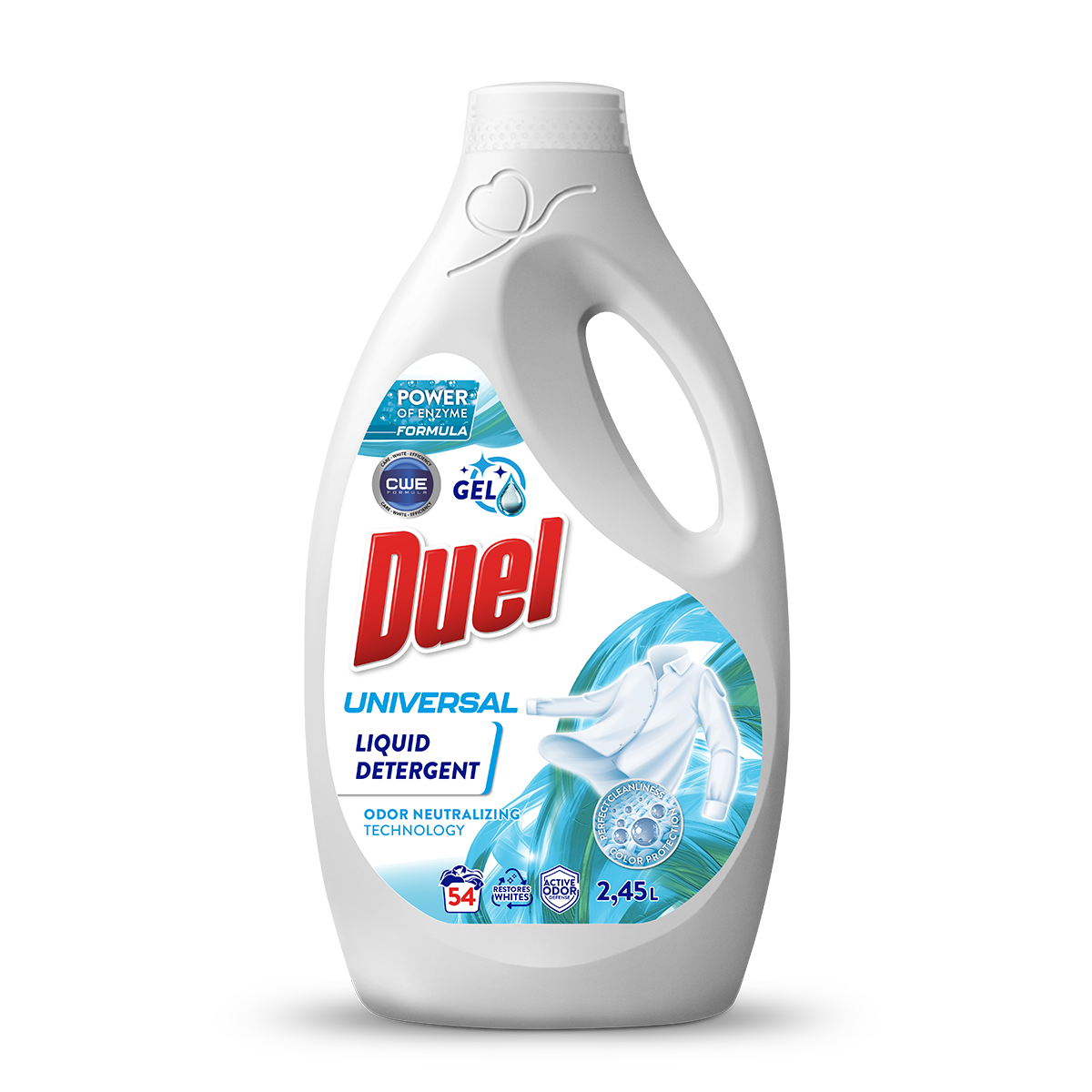 Tekoči detergent Duel Universal 2,45 l – 54 pranj